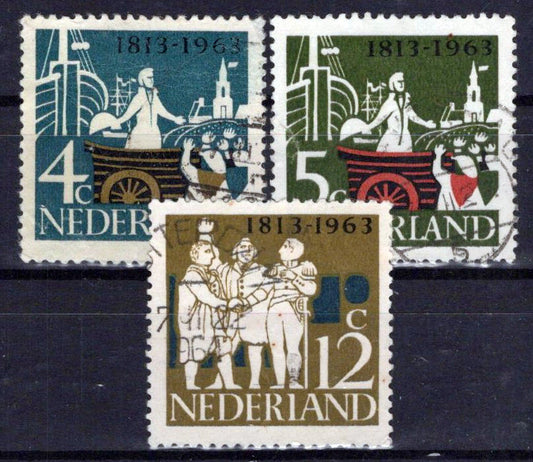 Netherlands 418-420 Used Prince William Ships Zayix Stamps 0125S0299