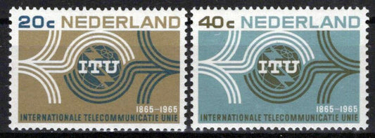 Netherlands 436-437 MNH ITU Emblem Communications Zayix Stamps 0225S0006