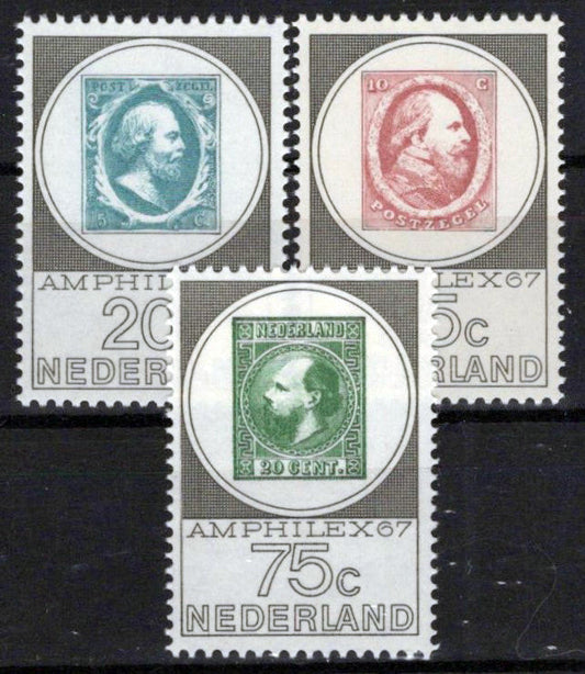Netherlands 448-450 MNH Stamps On Stamps Zayix Stamps 0225S0010
