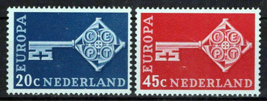 Netherlands 452-453 MNH Europa Cept Keys Zayix Stamps 0225S0012M