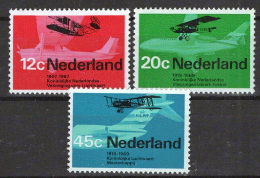 Netherlands 455-457 MNH Aviation Planes Aircraft Zayix Stamps 0225S0014M