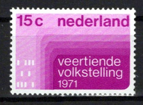Netherlands 487 MNH Punch Cards National Census Zayix Stamps 0225S0031