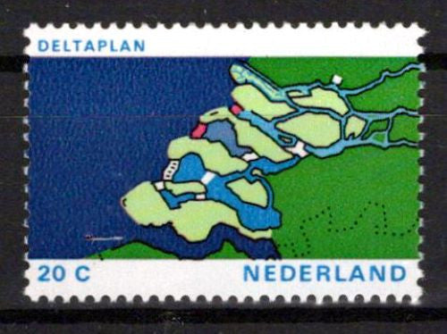 Netherlands 493 MNH Map of Delta Zayix Stamps 0225S0033