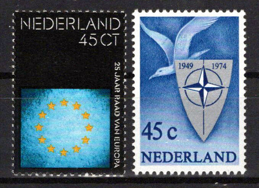 Netherlands 519-520 MNH NATO Emblem Council of Europe Zayix Stamps 0225S0048M
