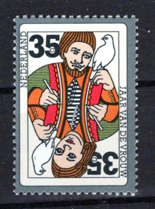 Netherlands 532 MNH Birds Women Playing Card Zayix Stamps 0225S0057