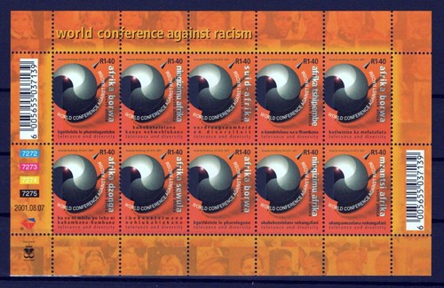 South Africa 1262 MNH World Conference Against Racism ZAYIX 0124M0186