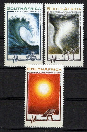 South Africa 1350-1352 MNH Energy Sources Wind Sun Water ZAYIX 0124M0192M