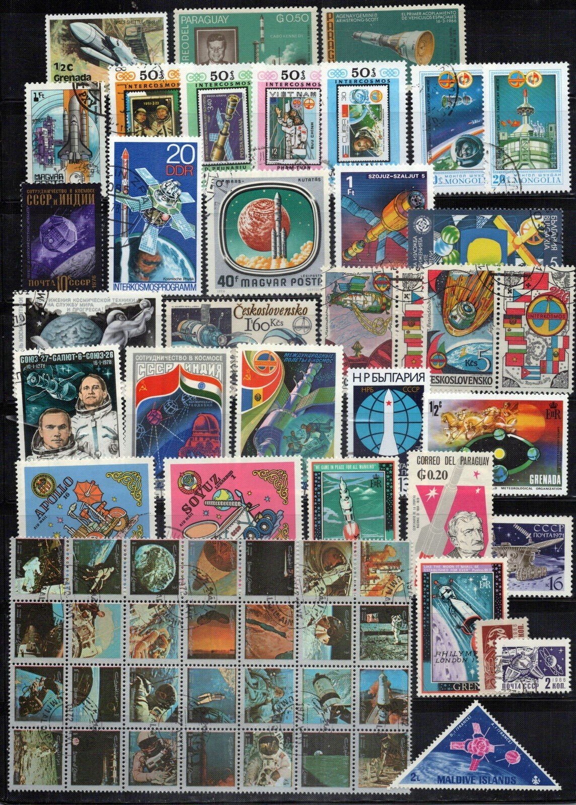 Space Stamp Collection Mint/Used Rockets Astronauts Spaceships ZAYIX