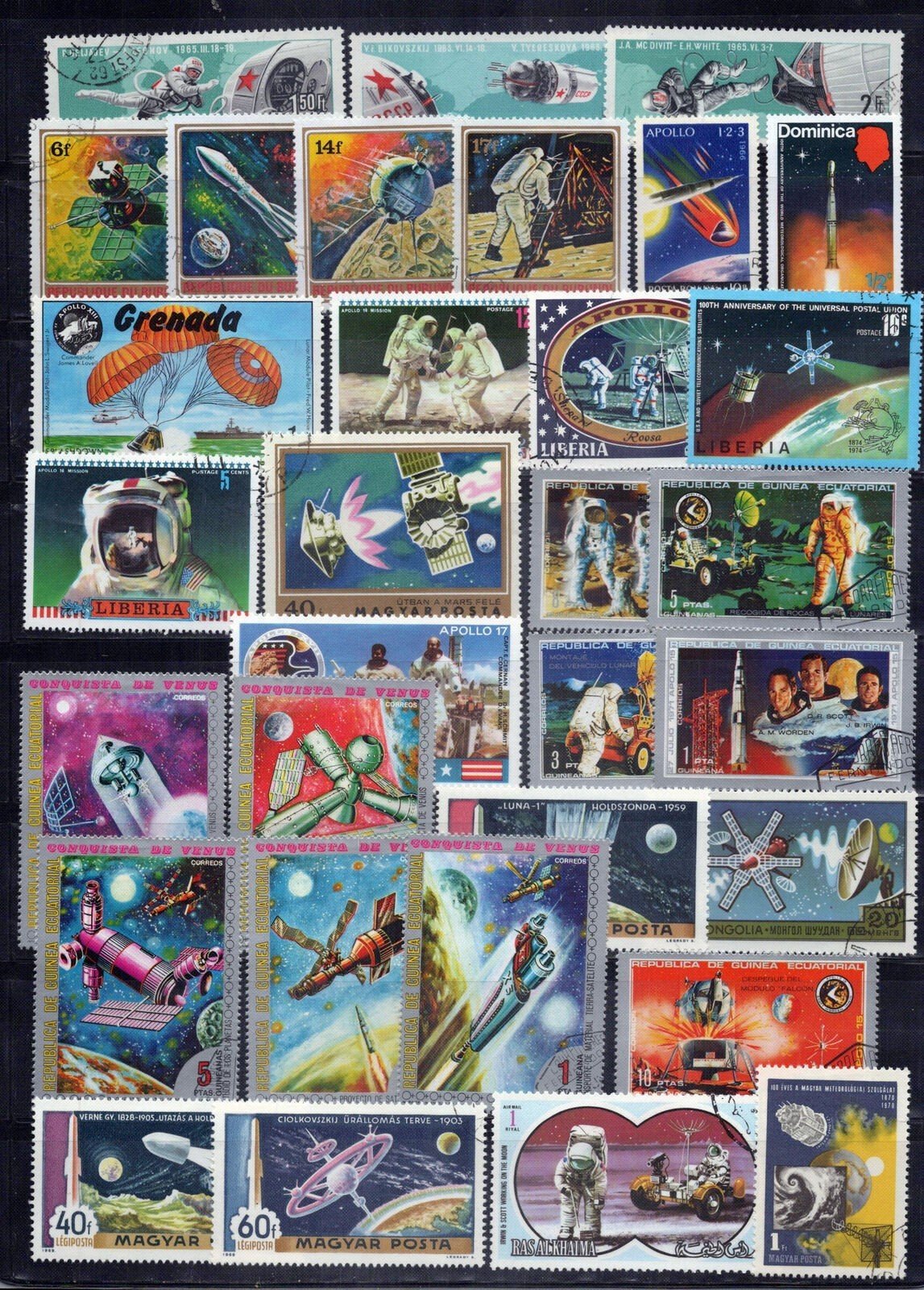 Space Stamp Collection Mint/Used Rockets Astronauts Spaceships ZAYIX