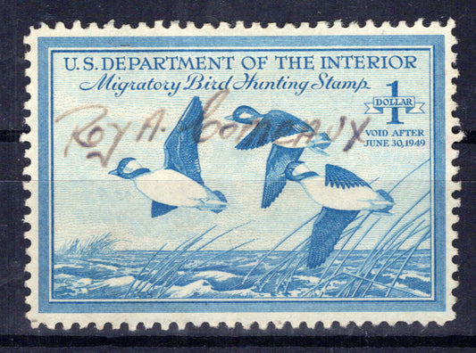 US RW15 Used VF $1 Buffleheads in Flight Duck Revenue Zayix Stamps 0325S0107