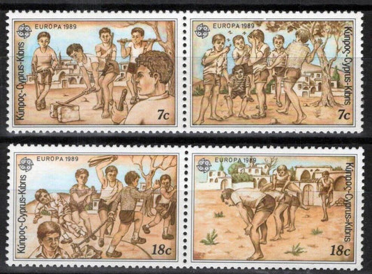 Cyprus 723a-725a MNH Europa Children's Games ZAYIX 090222S77