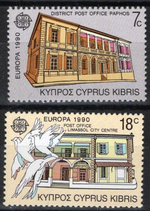 Cyprus 755-756 MNH Europa CEPT Doves Birds Architecture ZAYIX 090222S88