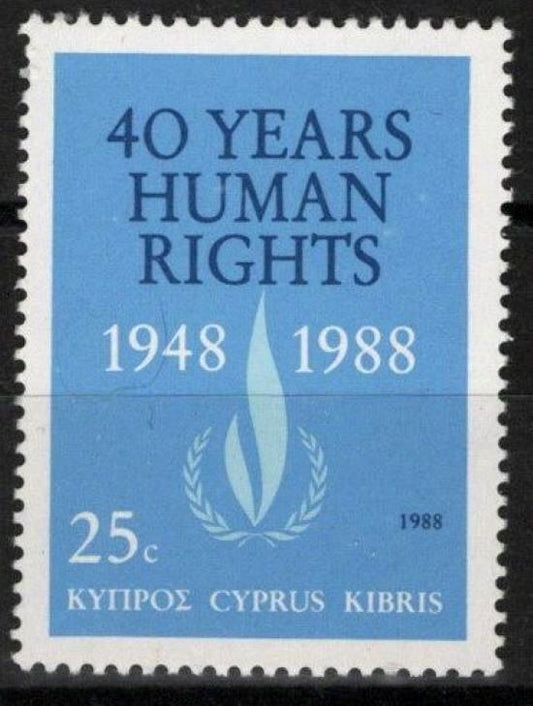 Cyprus 716 MNH UN Declaration of Human Rights ZAYIX 090222S76M