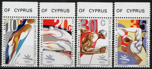 Cyprus 791-794 MNH Olympics Sports Long Jump Discus Swimming ZAYIX 090222S93