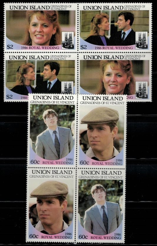 St. Vincent Union Island 228-229 MNH Royal Wedding block ZAYIX 030822SM07