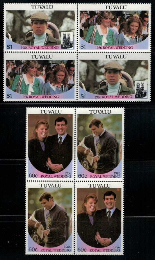 Tuvalu 381-387 MNH Royal Wedding blocks 030822-SM29M ZAYIX 030822SM29M
