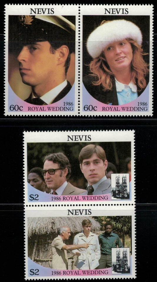 Nevis 498-499 MNH Royal Wedding Andrew & Sarah Ferguson ZAYIX 030822SM33M