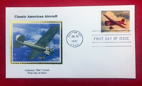 US Cover Colorano FDC 3142 Classic Aircraft Vega airplane ZAYIX 010222SM05