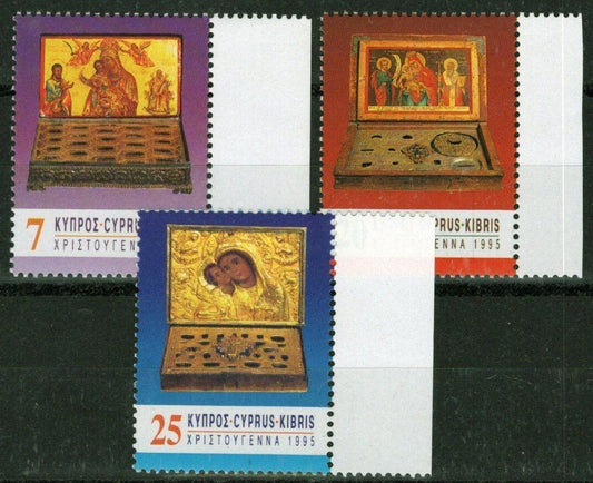 Cyprus 876-878 MNH Christmas Kykko Monastery Seasonal ZAYIX 090222S118