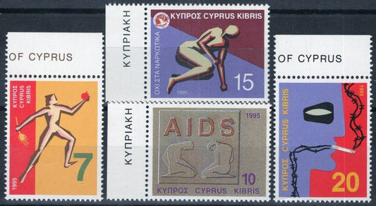 Cyprus 865-868 MNH Health Medical Nutrition Illegal Drugs ZAYIX 090222S115