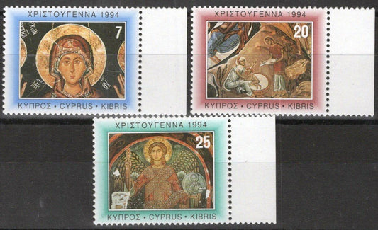 Cyprus 840-842 MNH Christmas Virgin Mary Archangel Michael ZAYIX 090222S111