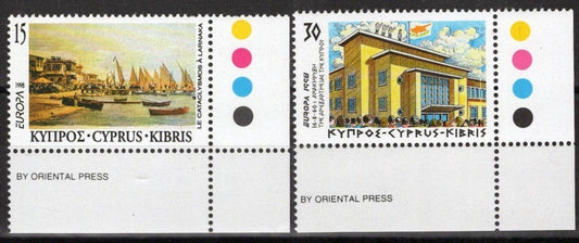 Cyprus 918-919 MNH Europa CEPT Sailing Ships Architecture ZAYIX 090222S138