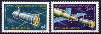 Romania C240-C241 MNH Russian-Romanian Space Cooperation ZAYIX 1224S0102
