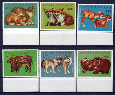 Romania 2315-2320 MNH Young Animals Bears Wolves Foxes ZAYIX 1224S0106
