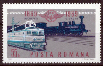 Romania 2136 MNH Trains Railway Transportation ZAYIX 1224S0120