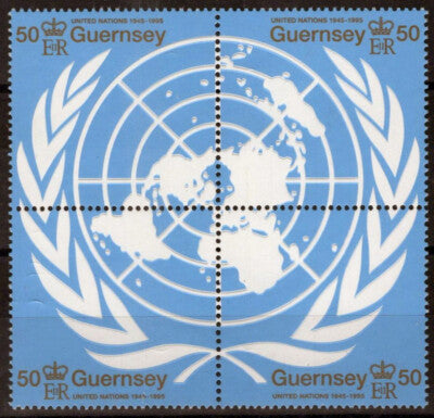 Guernsey 559 MNH UN Emblem Maps ZAYIX 080323SM54M