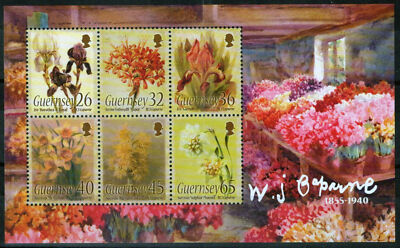 Guernsey 865a MNH Paintings Flowers William John Caparne ZAYIX 080323SM67M