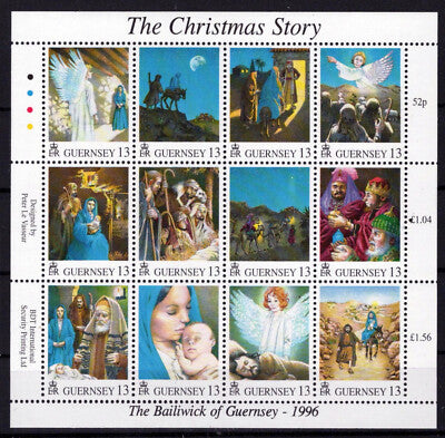 Guernsey 583 MNH Scenes Christmas Story Madonna & Child ZAYIX 080323SM55M