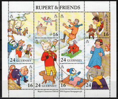 Guernsey 510 MNH Cartoons Rupert Bear Mary Tourtel Artist ZAYIX 080323SM53M