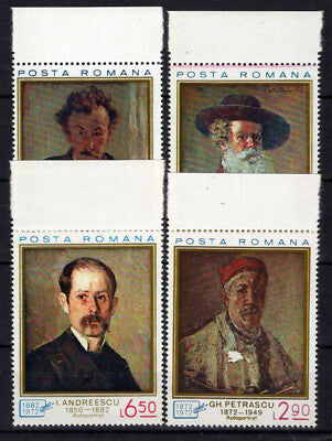 Romania 2348-2351 MNH Paintings Self-Portraits Art ZAYIX 1224S0125