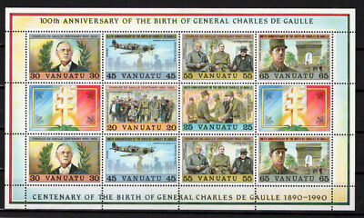 Vanuatu 530 MNH Charles De Gaulle General Military War ZAYIX 0624M0006