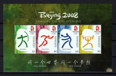 Vanuatu 944 MNH Olympics Games Sports Archery Tennis ZAYIX 0624M0013