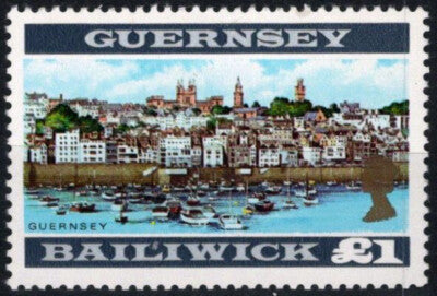 Guernsey 23a MNH Perf 12 1/2 St. Peter Port Boats Guernsey View ZAYIX 021423S107
