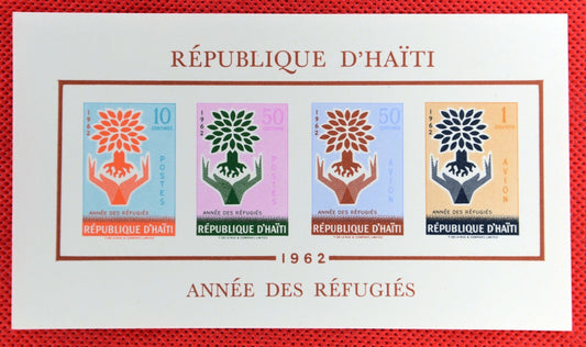Haiti 489-490, C191-C192 footnote MNH imperf World Refugee Year ZAYIX 0825SB4278
