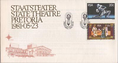 South Africa 546-547 FDC Opening of State Theater Drama Ballet ZAYIX 080722SM30