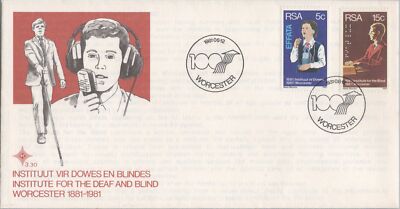 South Africa 550-551 FDC Disabled Blind and Deaf People ZAYIX 080722SM32