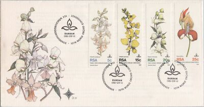 South Africa 553-556 FDC World Orchid Conference - Flowers ZAYIX 080722SM37