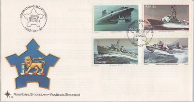 South Africa 560-563 FDC Naval Ships - Military - Submarines ZAYIX 080722SM41