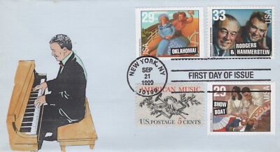 US 3348 FDC SMB Cachets Broadway Rogers & Hammerstein ZAYIX 0824M0101