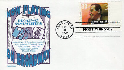 US 3350 FDC GAMM cachet Broadway Songwriter Frank Loesser ZAYIX 0824M0103