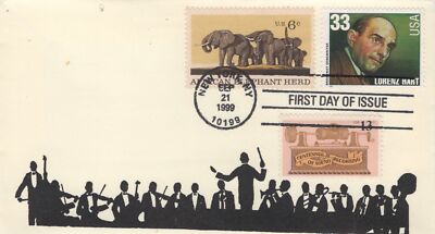 US 3347 FDC SMB Cachets cachet Broadway Songwriter Lorenz Hart ZAYIX 0824M0108