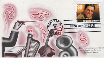 US 3349 FDC Stabler cachet, Broadway, Meredith Willson ZAYIX 0824M0105