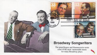 US 3350 FDC Dynamite Covers Limited Ed, Broadway Frank Loesser ZAYIX 0824M0110