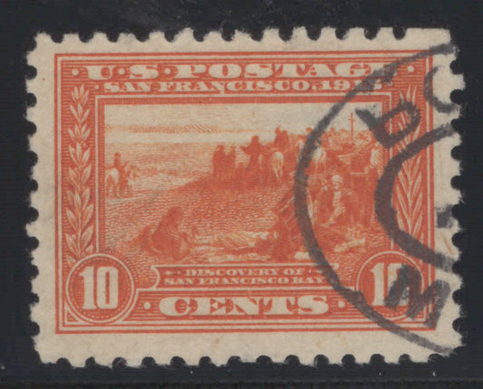 US 404 used XF Grade 90 PSAG 1915 10c Orange Perf. 10 Panama-Pacific Expo ZAYIX