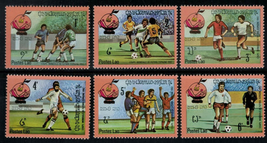 ZAYIX - Laos 379-384 MNH Sports Soccer World Cup 031822S74M