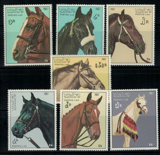 Laos 813-819 MNH Horses, Farm Animals ZAYIX 032122S08M